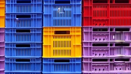 plastic crates